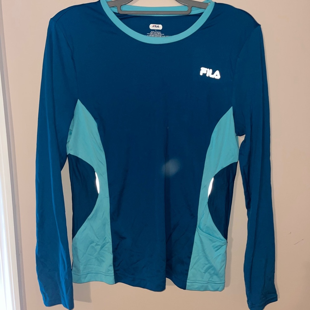 🔥Fila Teal and Blue Sports Top